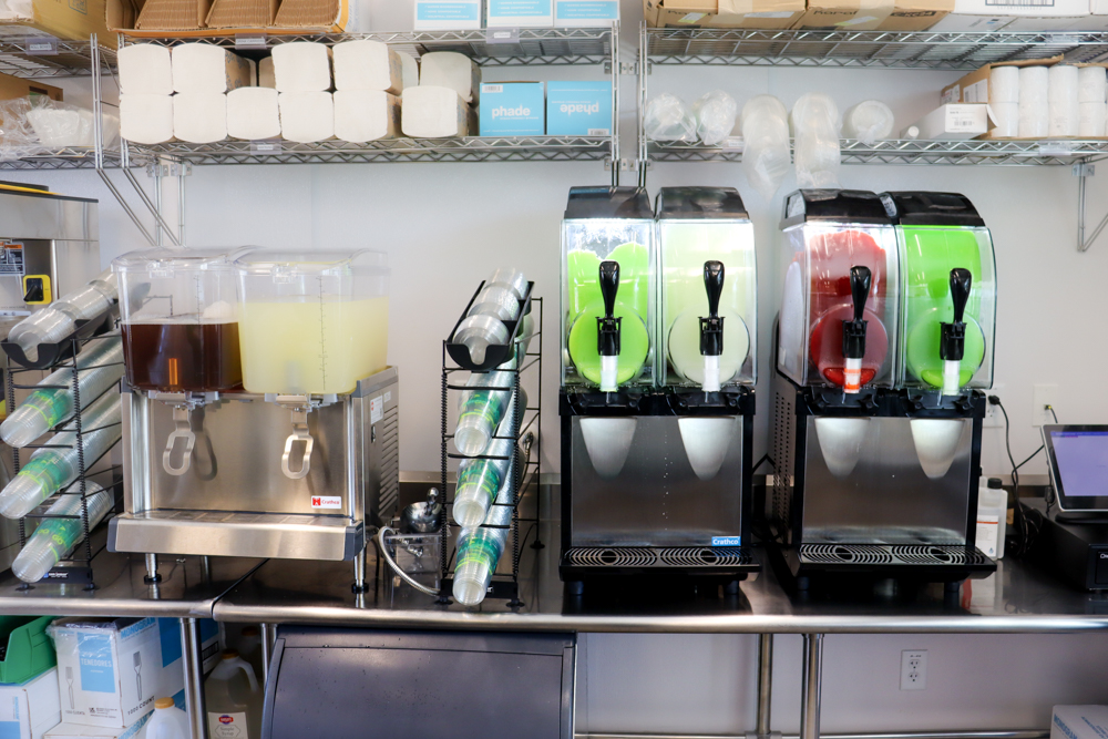 Restaurant Interior Kitchen Photography interior shot of clean, organized food prep area