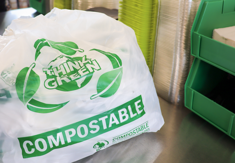 Sustainable Packaging Photo Tampa Compostable GREENLANE packaging close-up